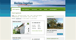 Desktop Screenshot of ingatlan-siofok-merima.hu