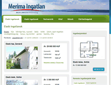 Tablet Screenshot of ingatlan-siofok-merima.hu